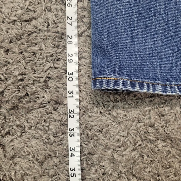 Vintage Levis 501 Denim Jeans Button Fly 38x32 Made In Mexico - Picture 10 of 13